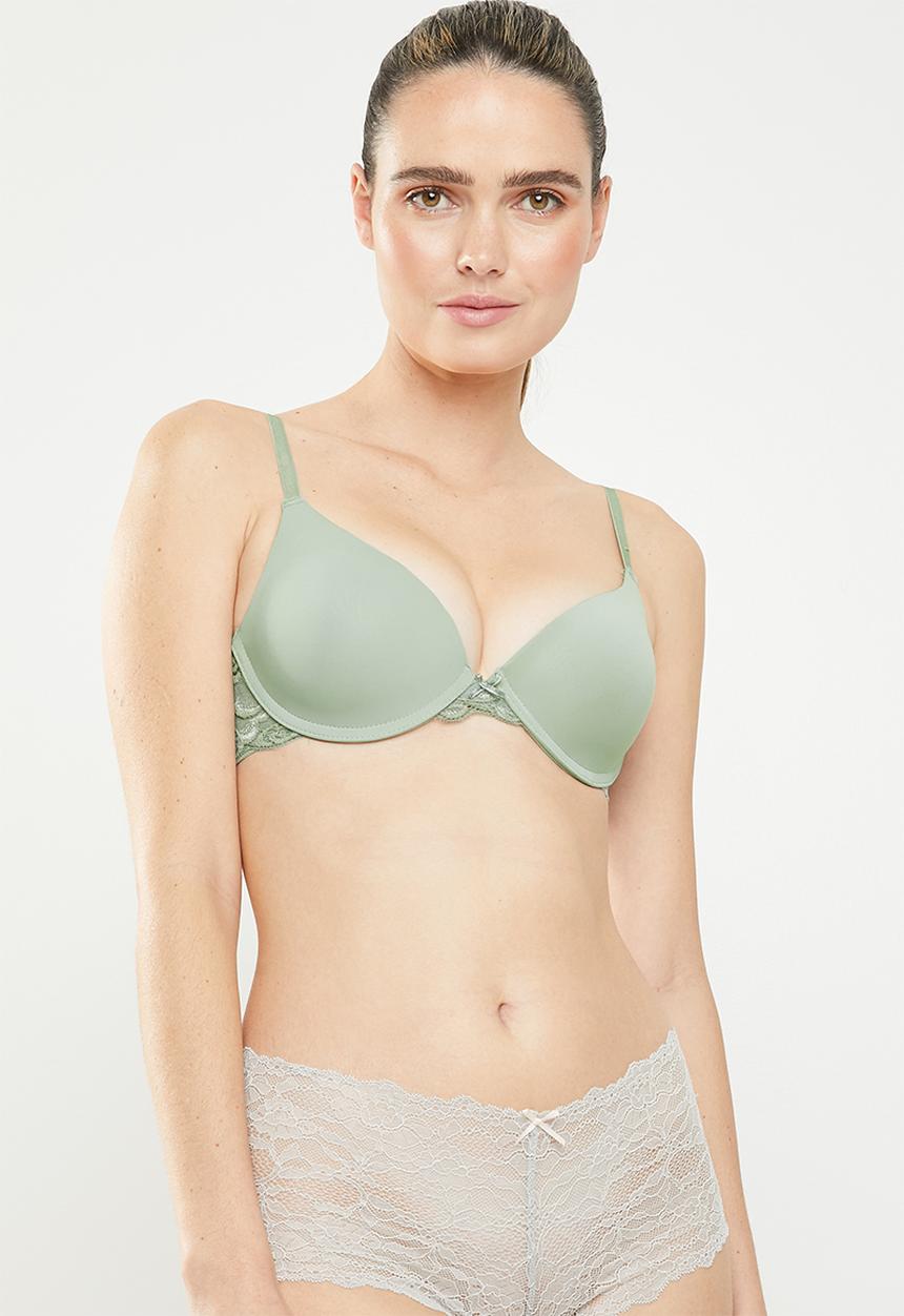 Cotton On - The body push up bra - green
