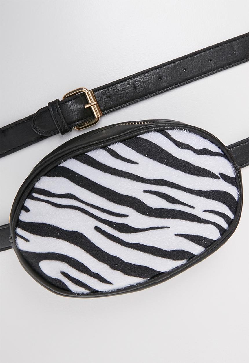 Superbalist - Zebra print bag - black & white