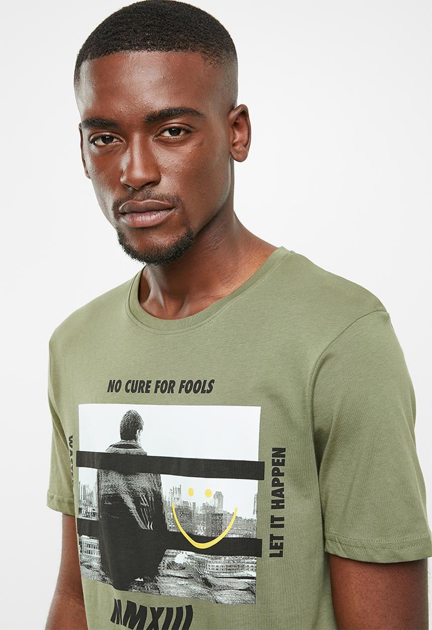 Only & Sons - Gilbert short sleeve tee - green