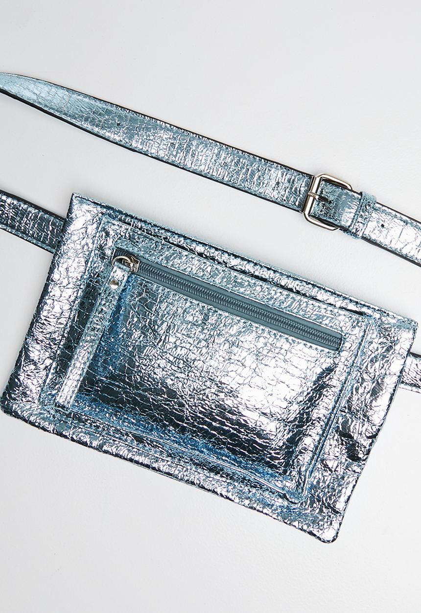 Superbalist - Brode metallic waist bag - blue