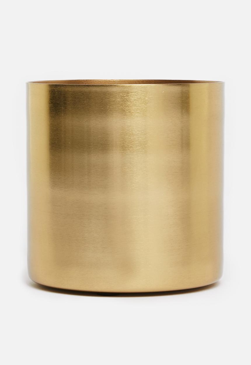 Sixth Floor - Amelia planter small - gold