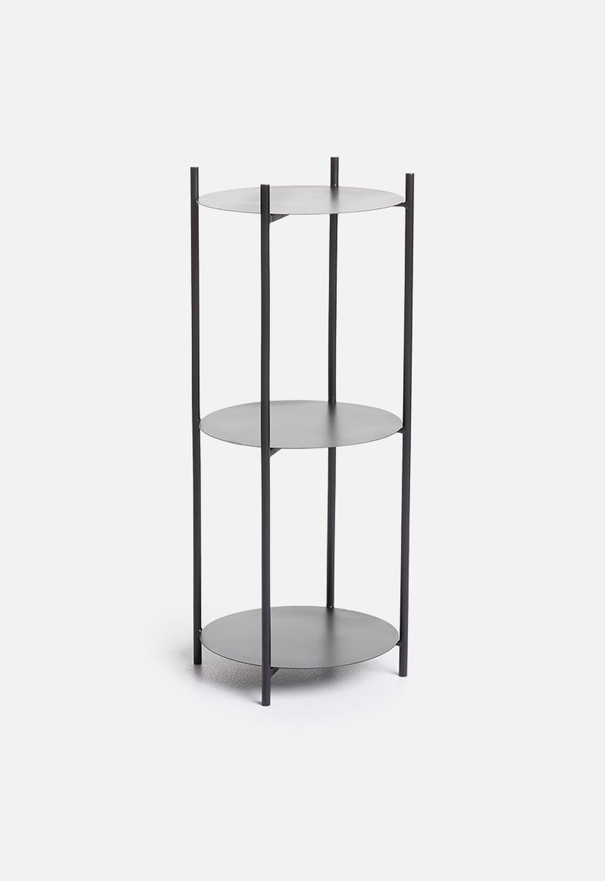 Sixth Floor - Iron plant shelf - black