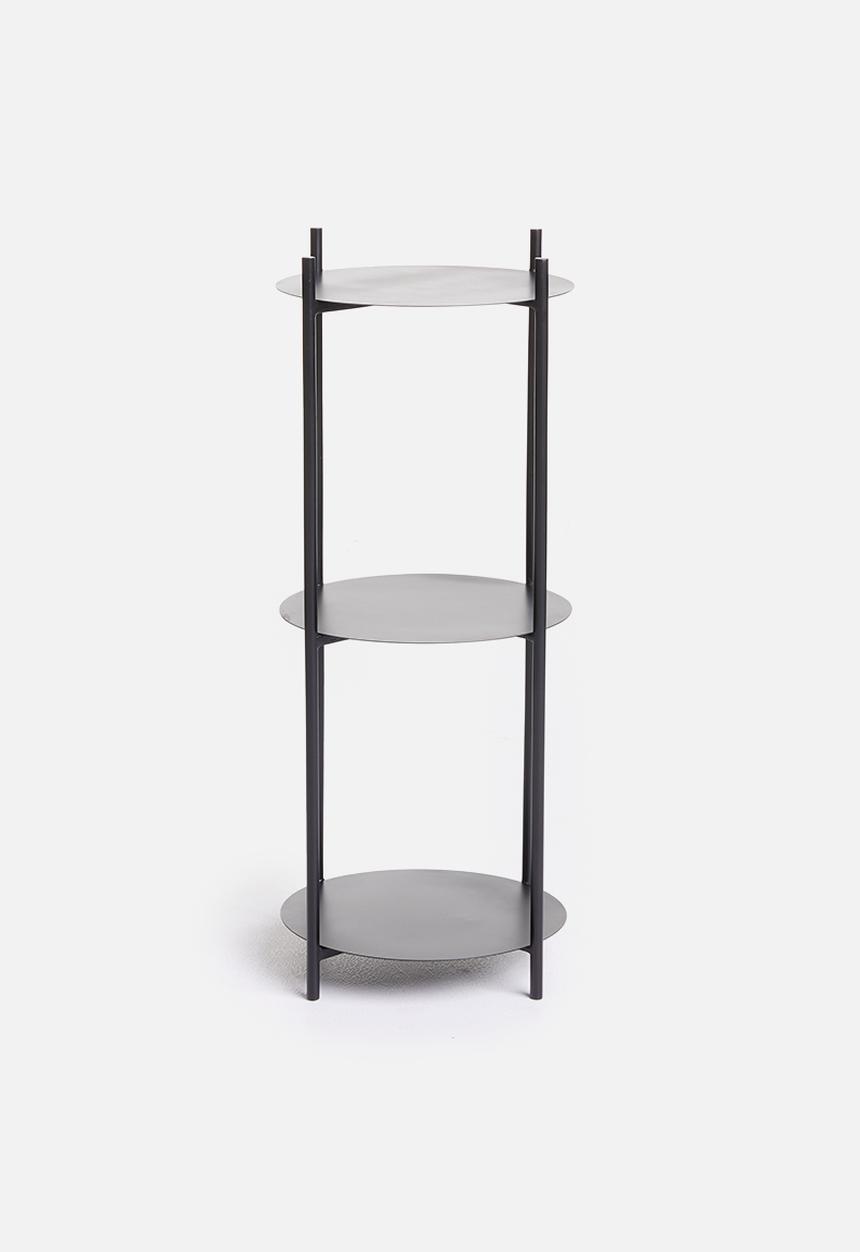 Sixth Floor - Iron plant shelf - black