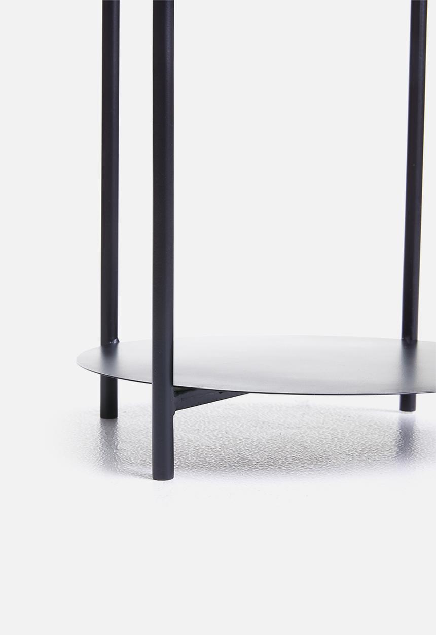 Sixth Floor - Iron plant shelf - black