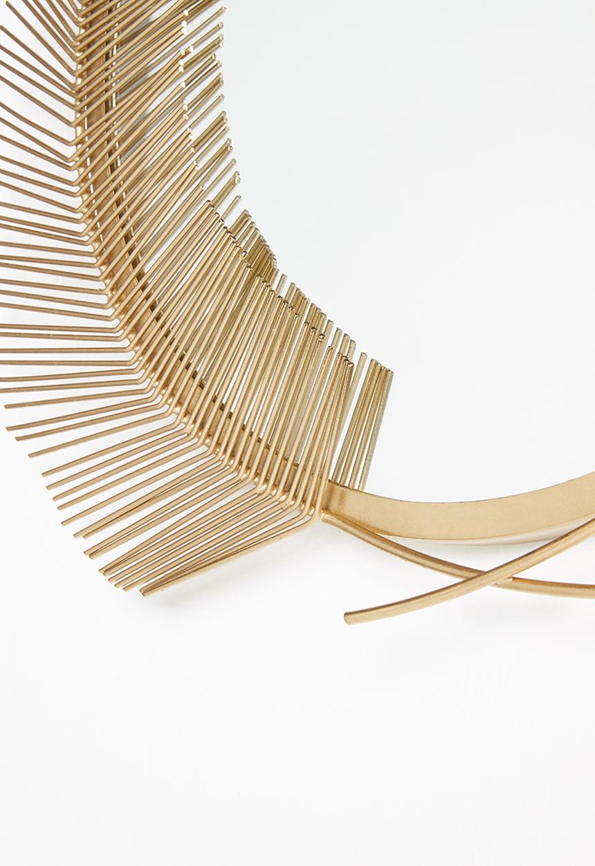 SF Collection - Amelia leaf mirror - brass