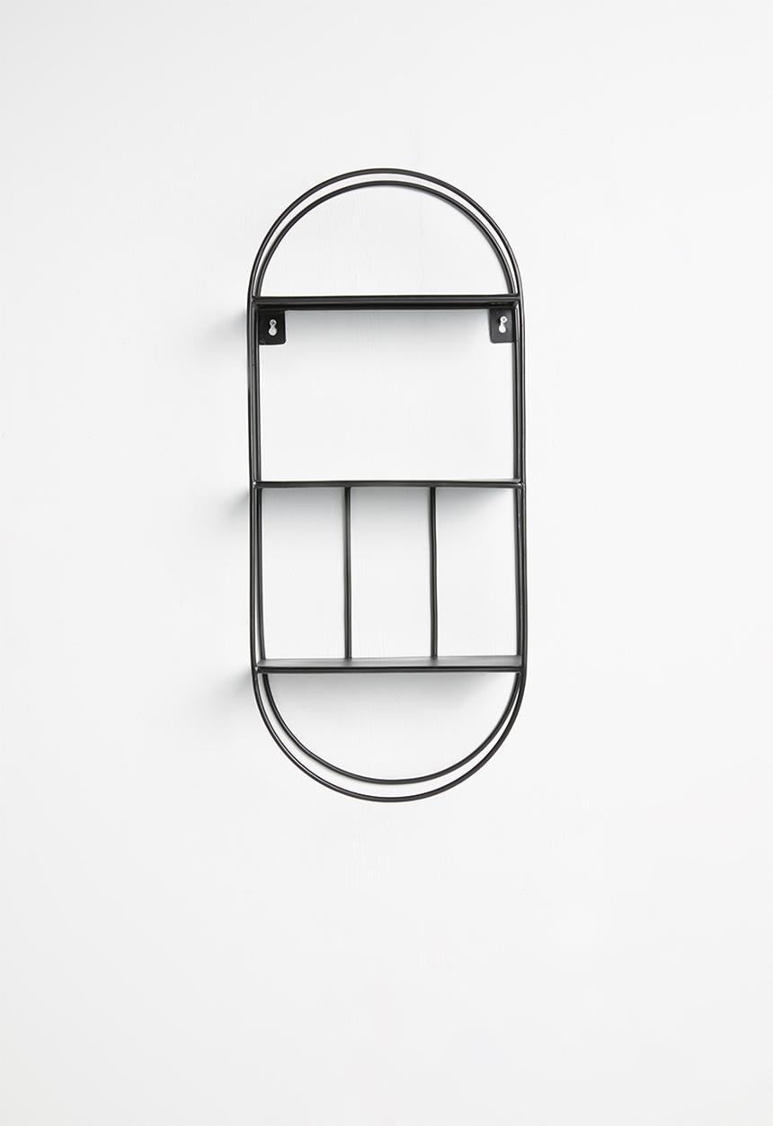 Sixth Floor - Art deco shelf - black