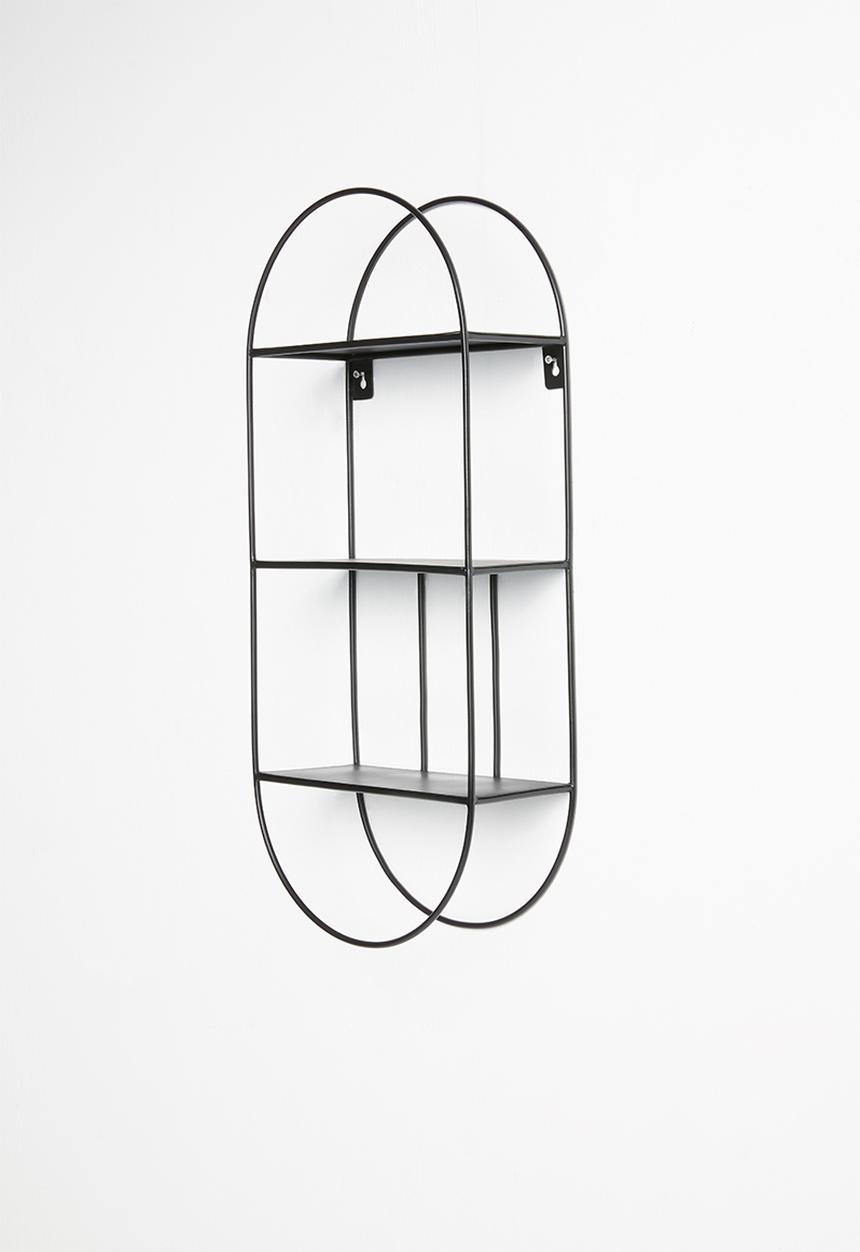 Sixth Floor - Art deco shelf - black