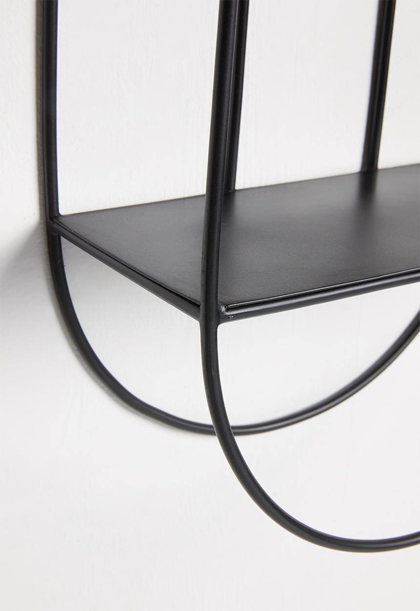 Sixth Floor - Art deco shelf - black