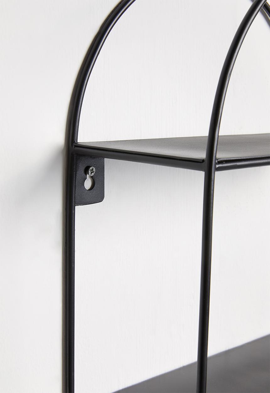 Sixth Floor - Art deco shelf - black
