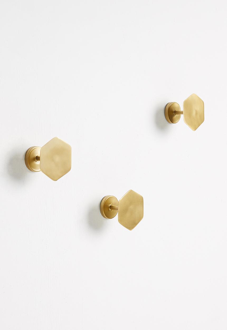 Sixth Floor - Rex hooks set of 3 - gold