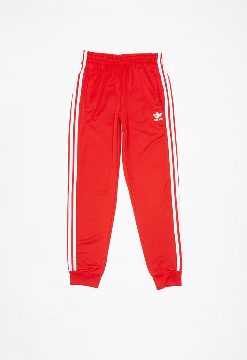 adidas Originals - Adidas originals superstar pants - red & white 