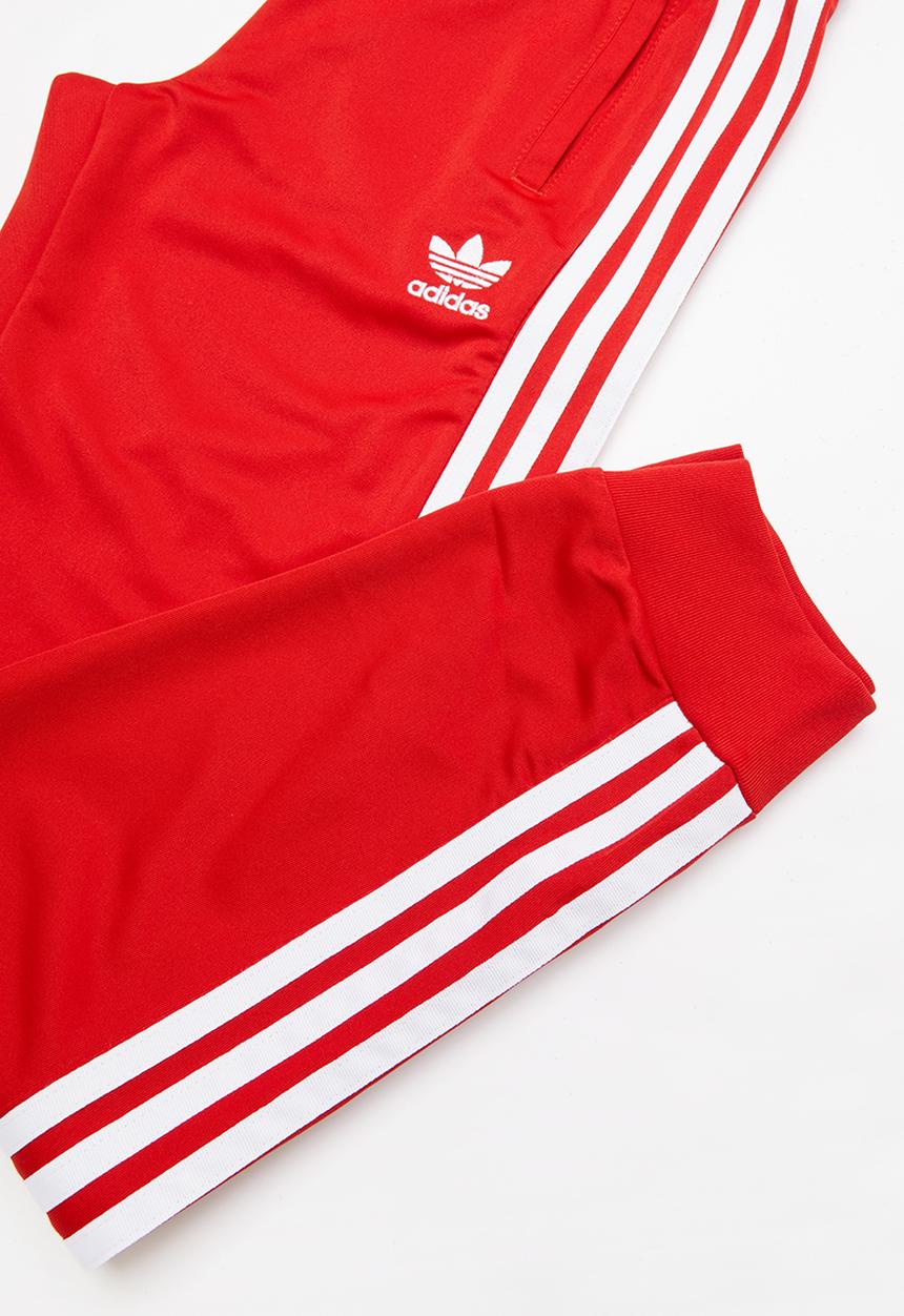 adidas Originals - Adidas originals superstar pants - red & white 