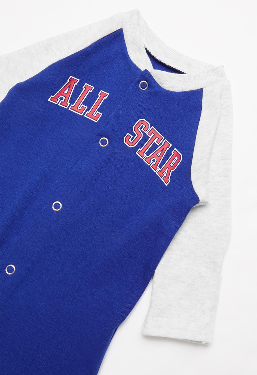 Converse - Cnvb-retro spt fotted coverall - blue & grey 