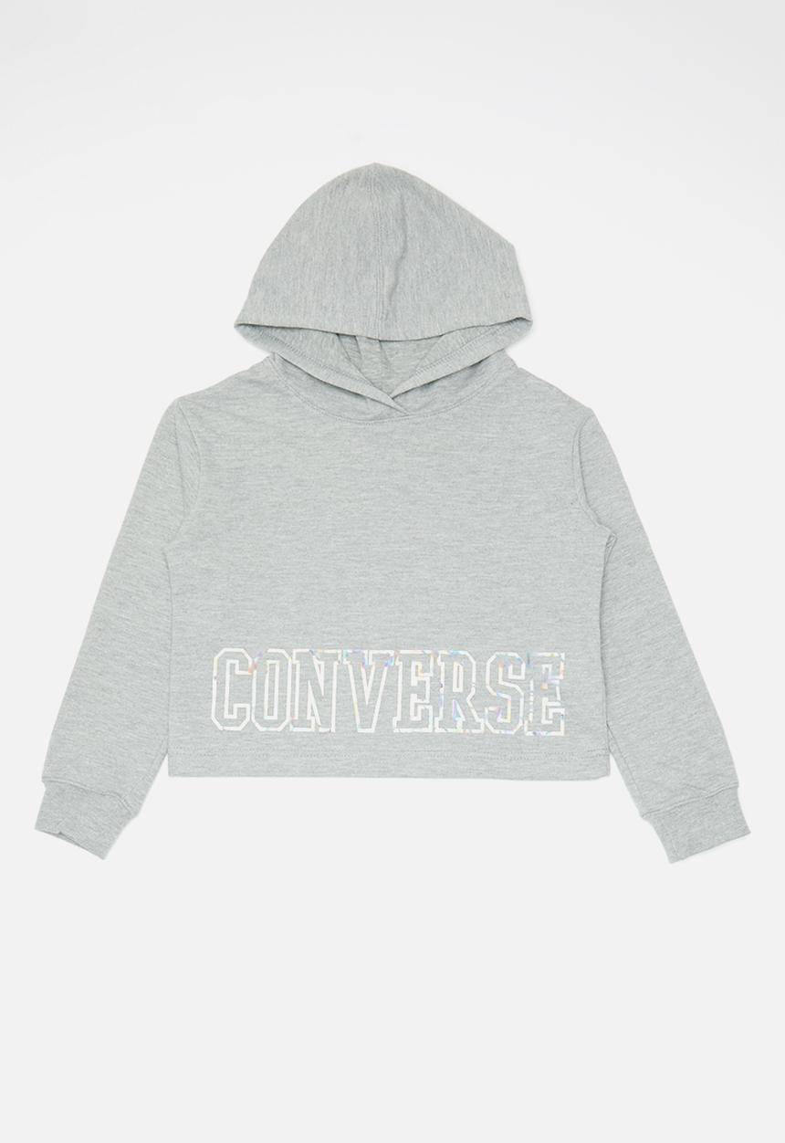 Converse - Cnvg conv cropped hoodie - grey
