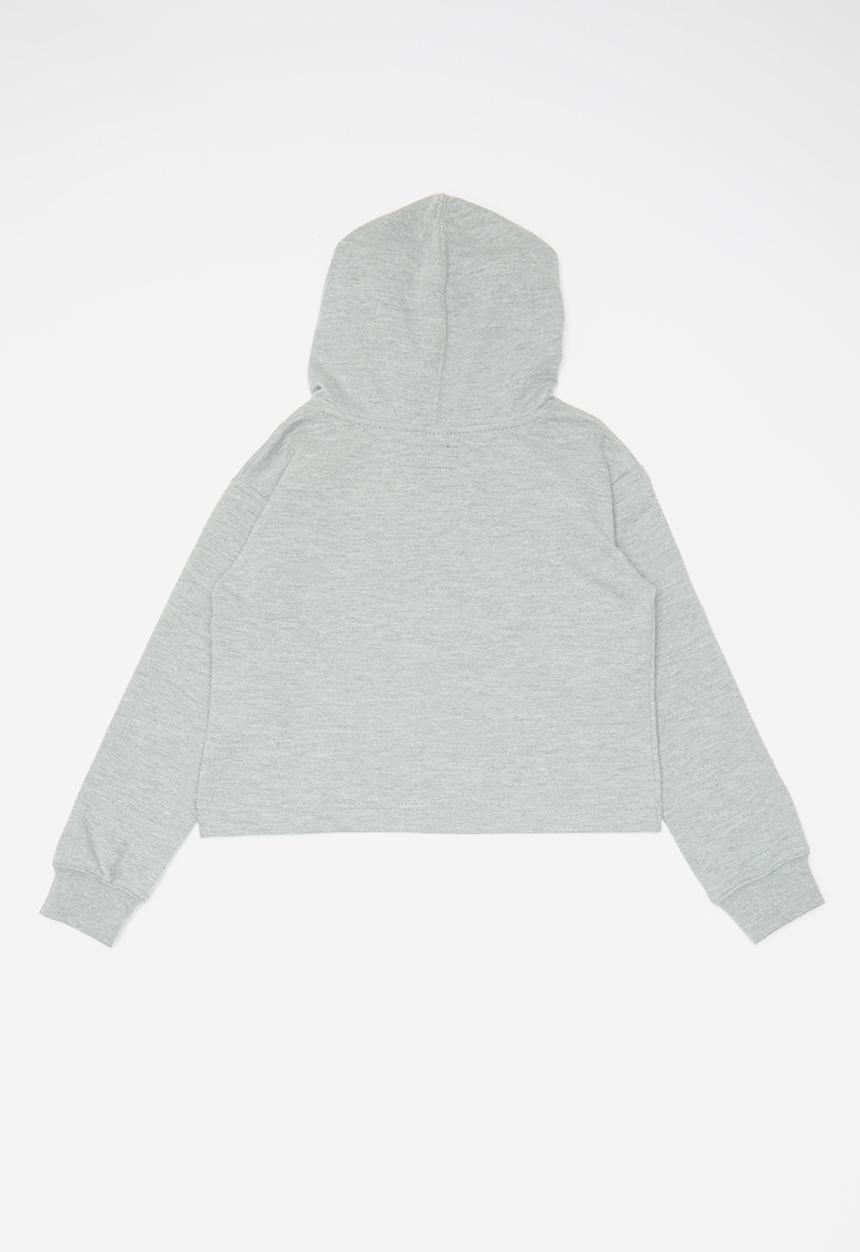 Converse - Cnvg conv cropped hoodie - grey