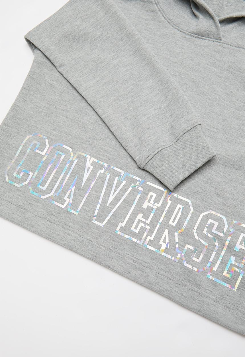 Converse - Cnvg conv cropped hoodie - grey
