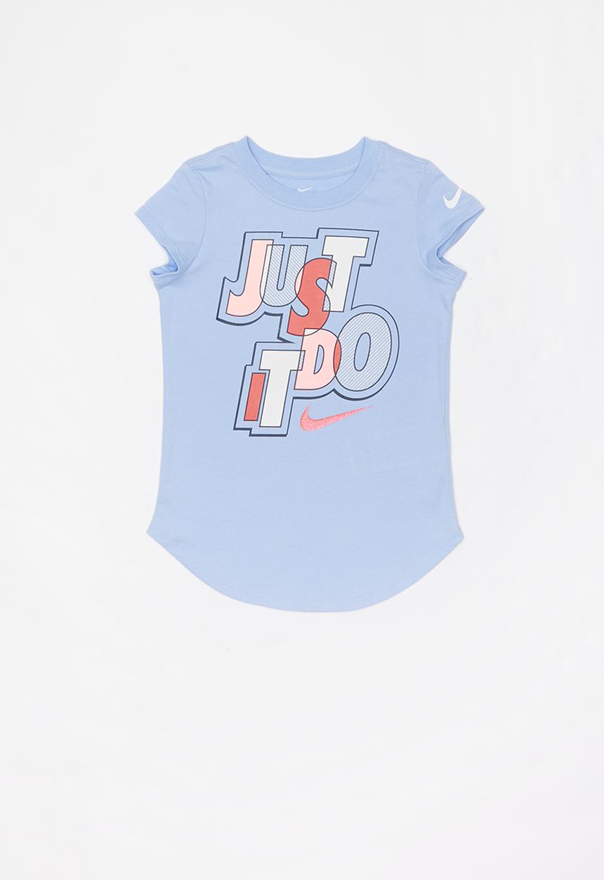 Nike - Nike girls jumble scoop short sleeve tee - blue