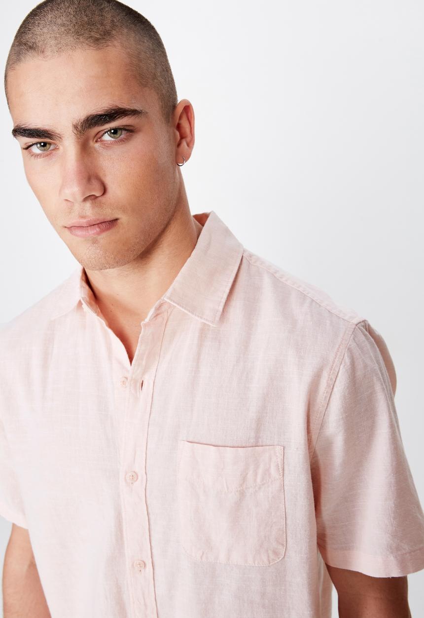 Cotton On - Premium short sleeve shirt - pink 