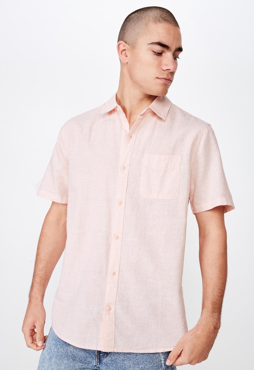 Cotton On - Premium short sleeve shirt - pink 