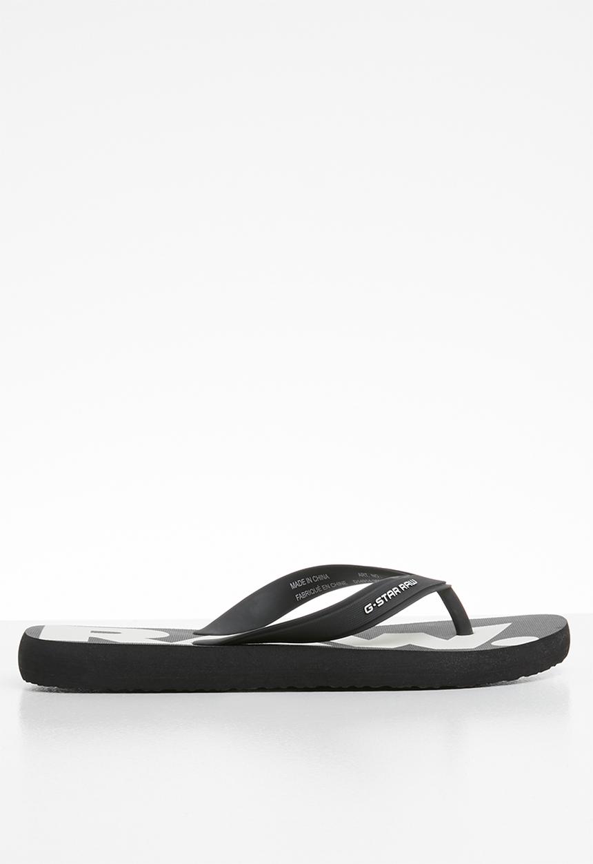 G-STAR - Dend flip flops - black & white