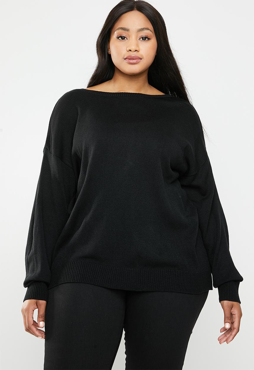 STYLE REPUBLIC PLUS - Twist back jersey - black