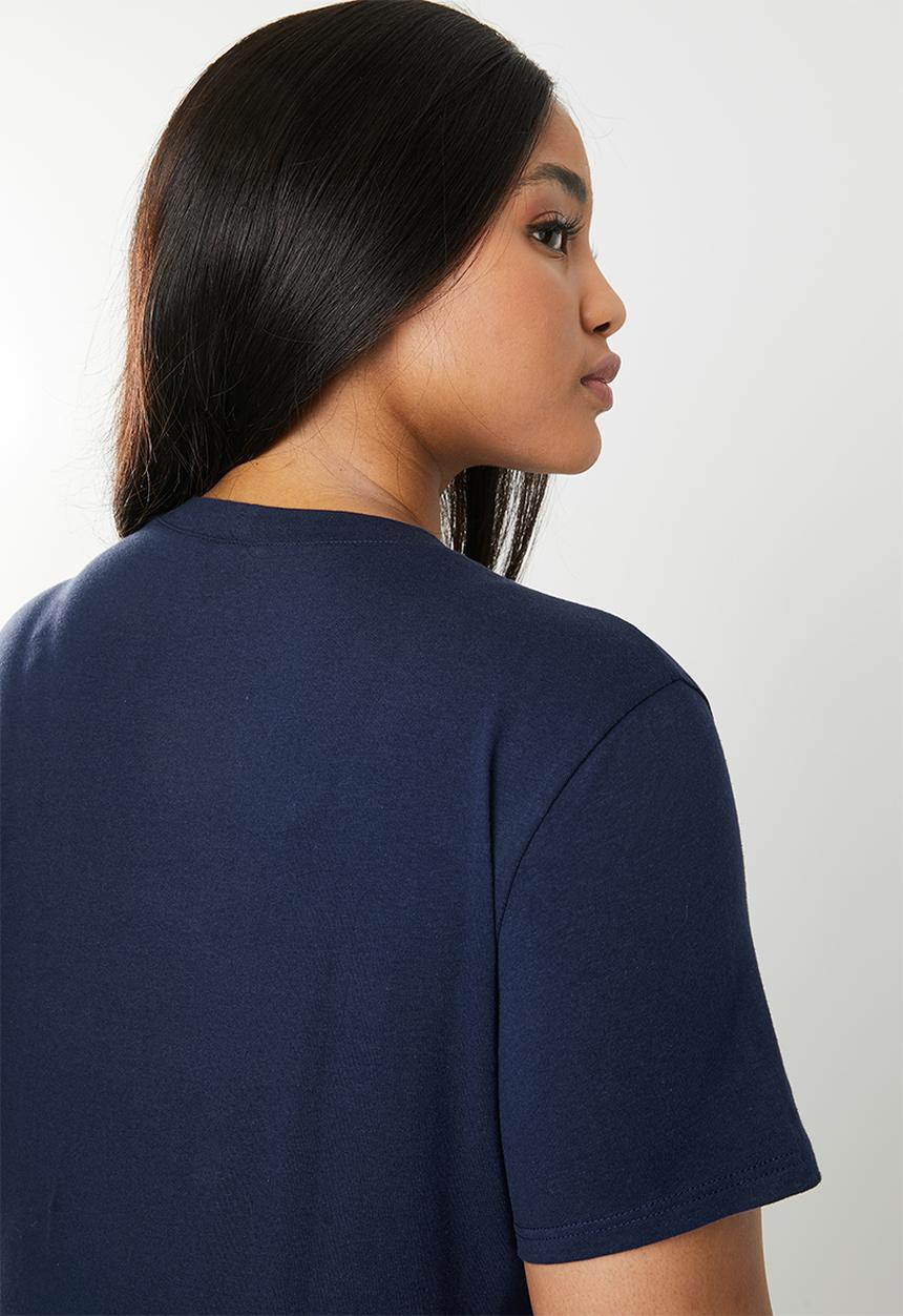 STYLE REPUBLIC PLUS - Beach please T-shirt navy & white