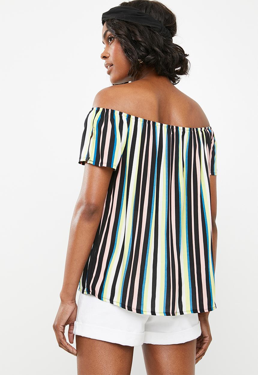 STYLE REPUBLIC - Bardot top - multi