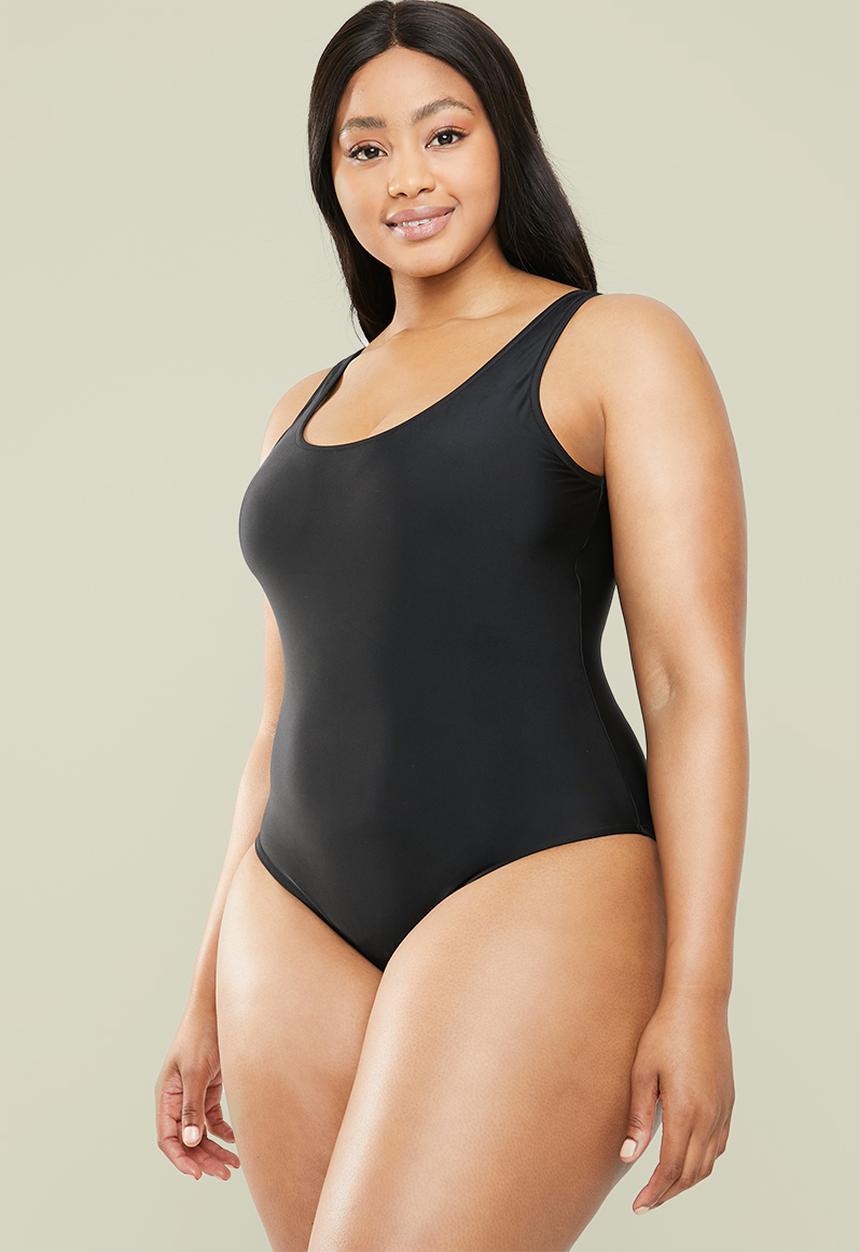 Superbalist - Scoop neck one piece - black