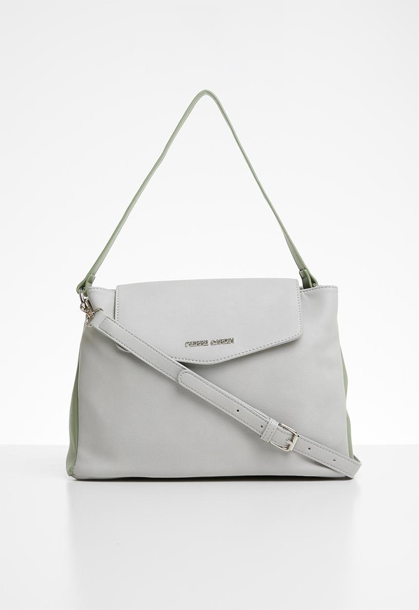Pierre Cardin - Caroline colour block crossbody - grey & green