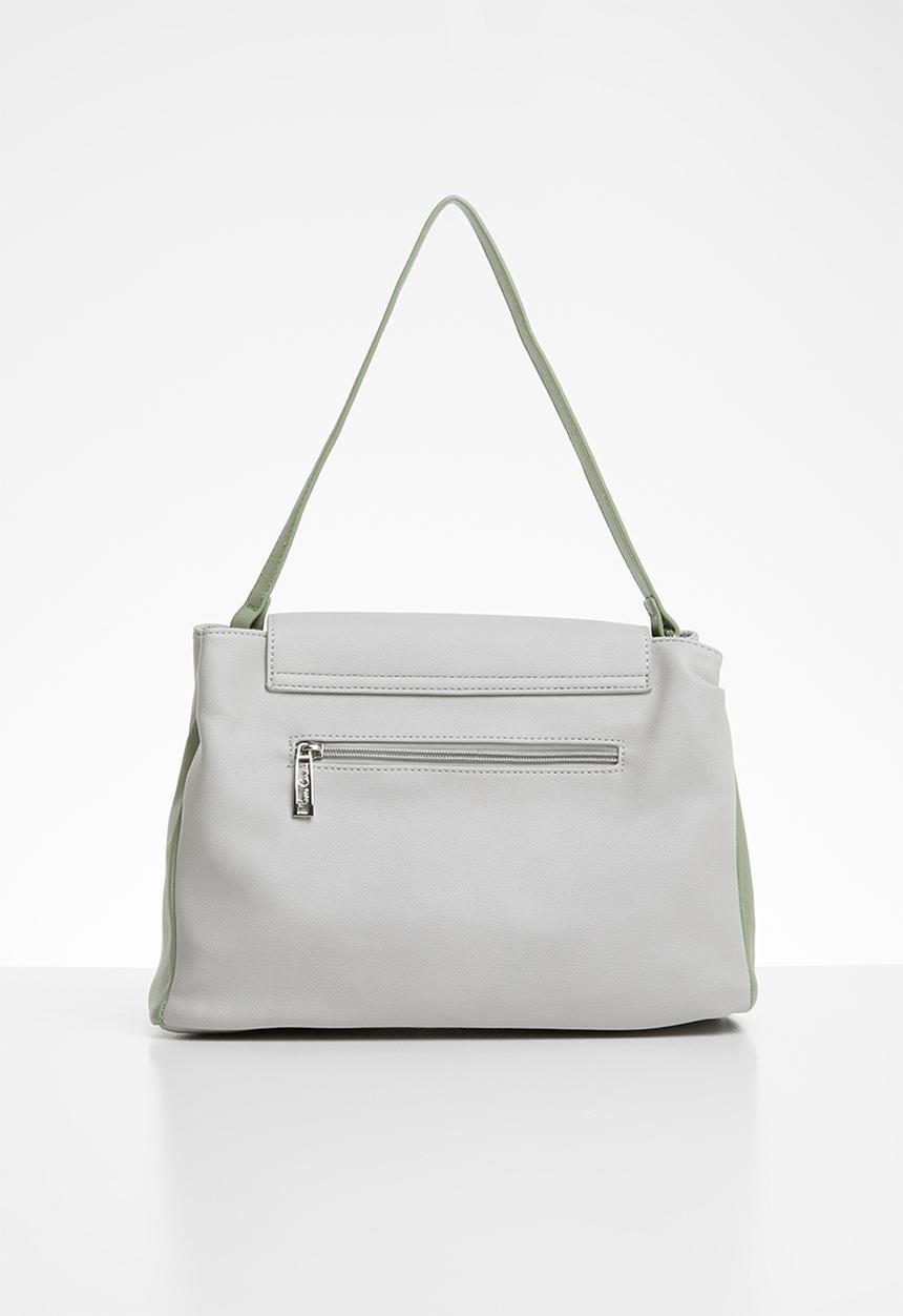 Pierre Cardin - Caroline colour block crossbody - grey & green