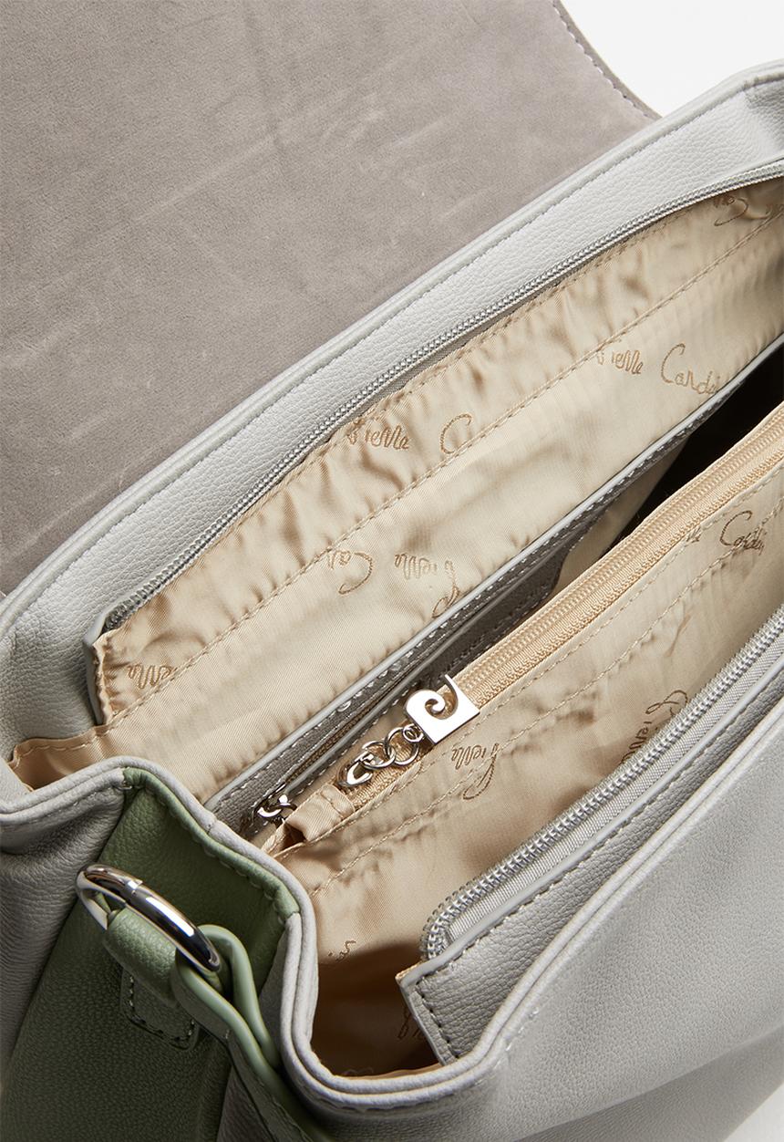 Pierre Cardin - Caroline colour block crossbody - grey & green