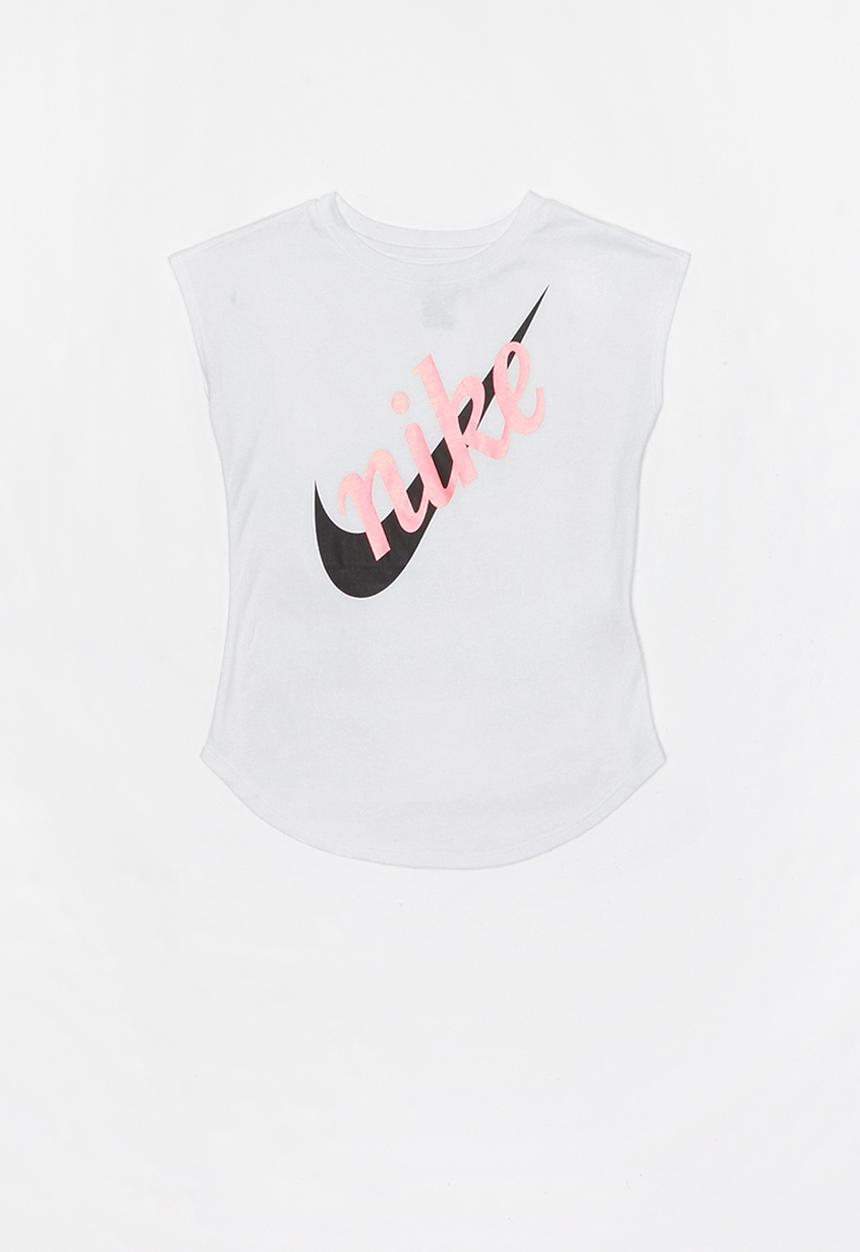 Nike - Nike girl script futura mod short sleeve tee - white 