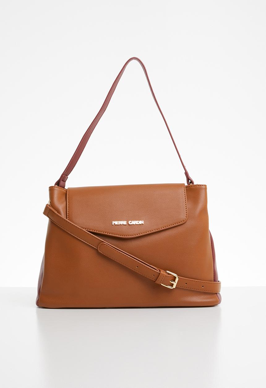 Pierre Cardin - Caroline colourblock crossbody - brown