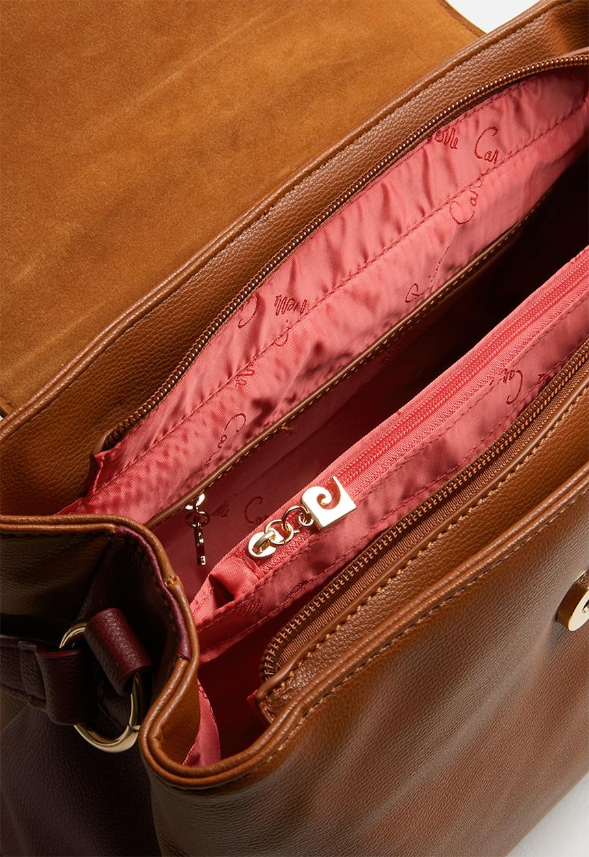 Pierre Cardin - Caroline colourblock crossbody - brown