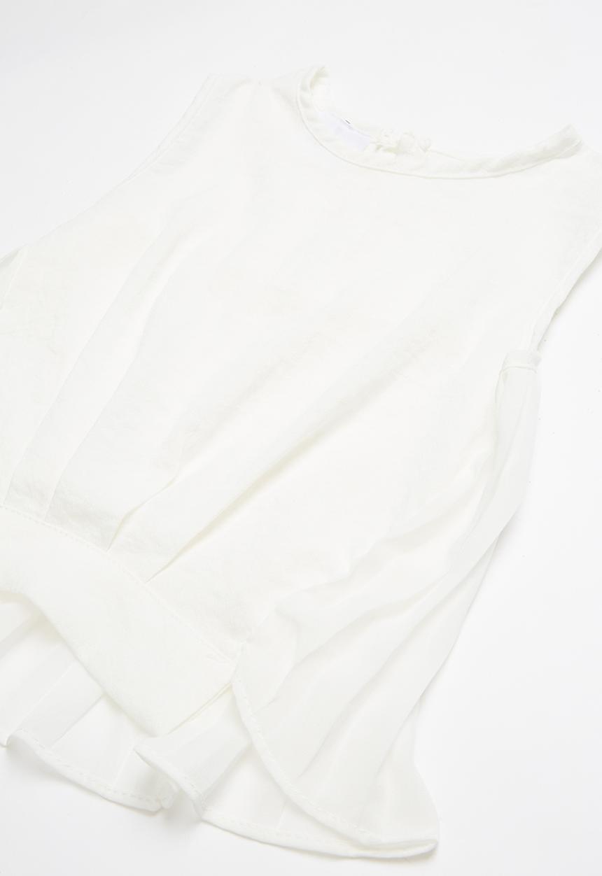 Pop Candy - Girls blouse and short set - white