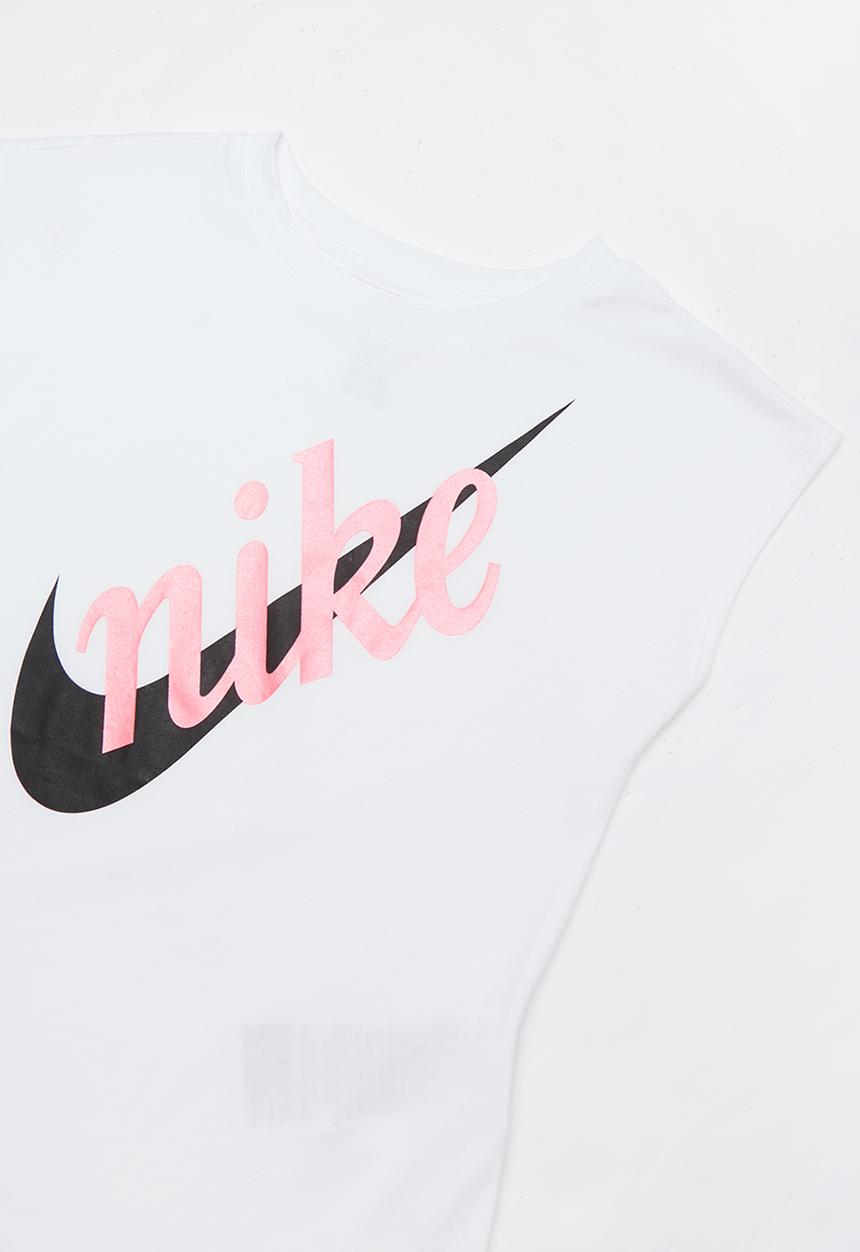 Nike - Nike girl script futura mod short sleeve tee - white 