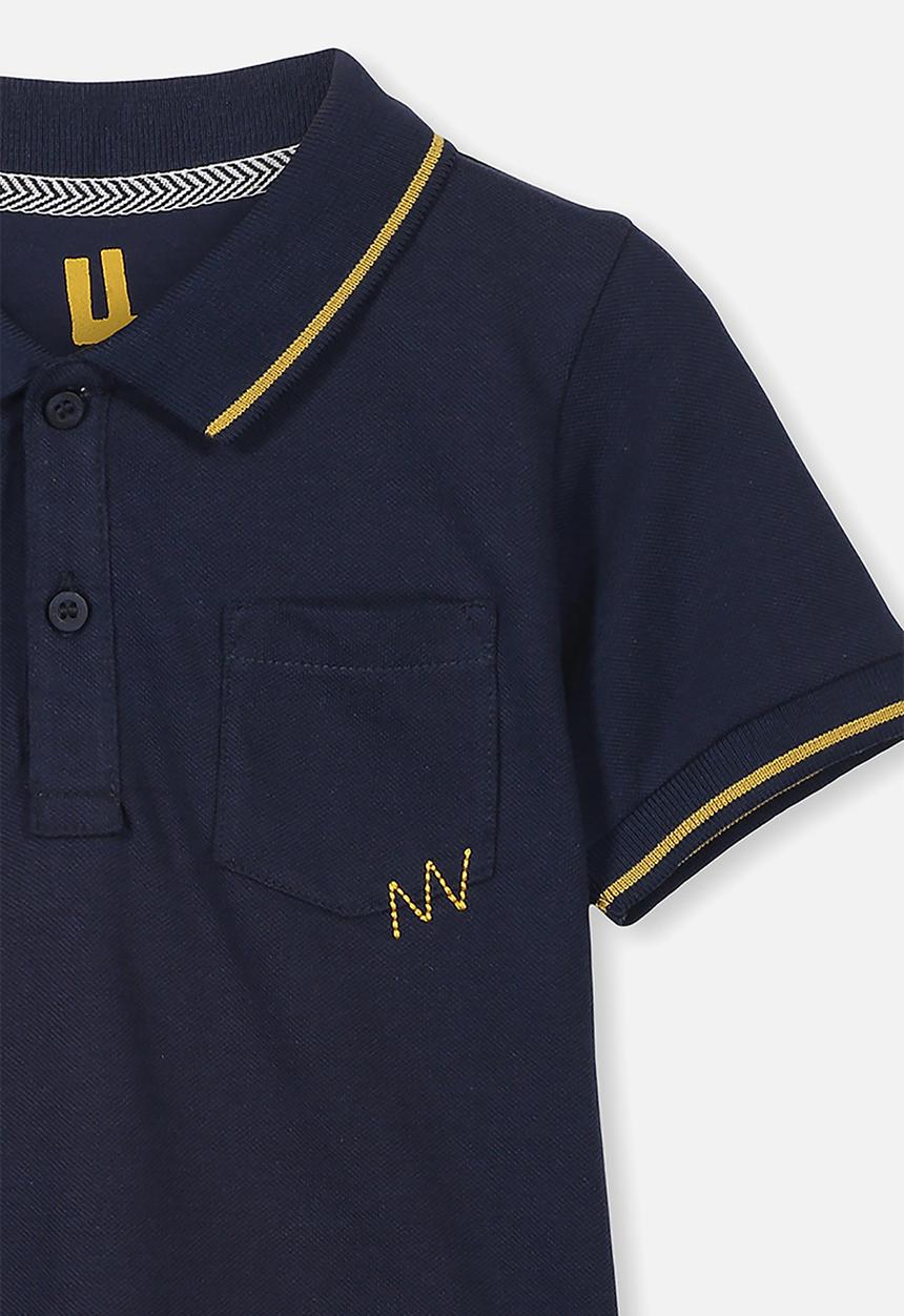 Cotton On - Kendricks polo - navy & yellow 