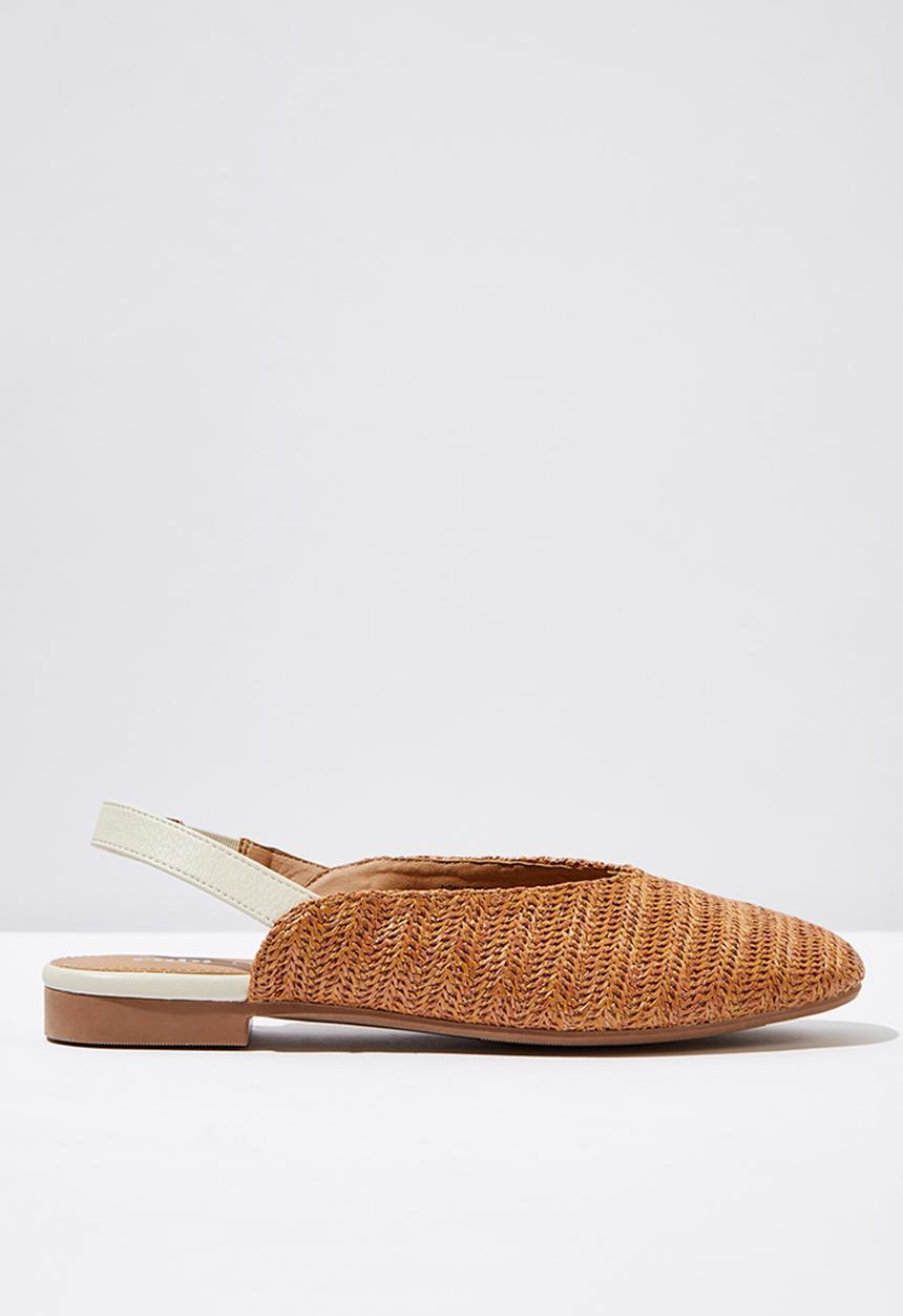 Cotton On - Olivia square toe slingback - tan