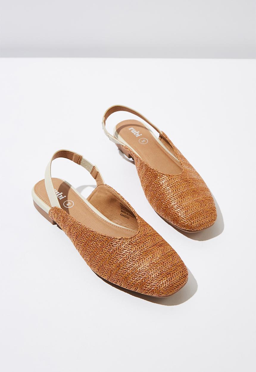 Cotton On - Olivia square toe slingback - tan