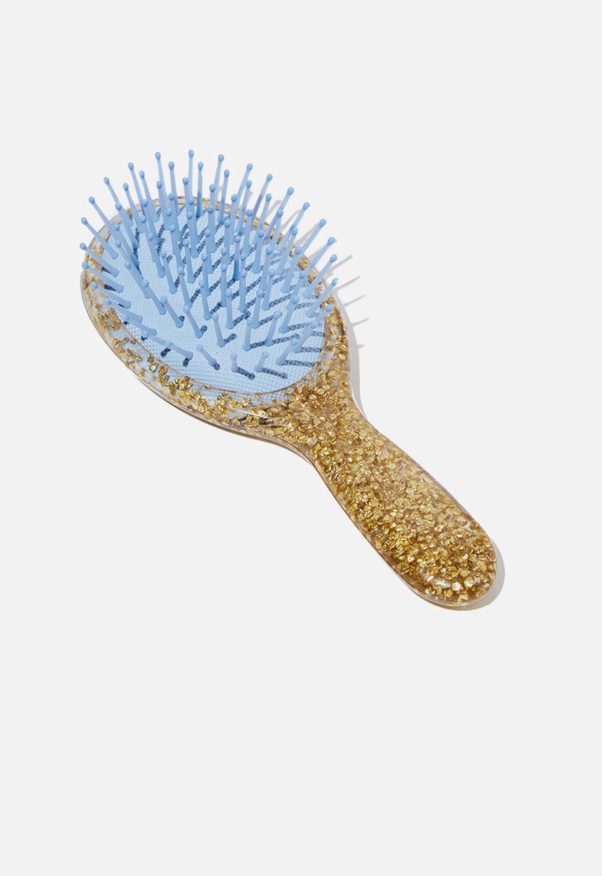 Cotton On - Knot messy hair brush - gold