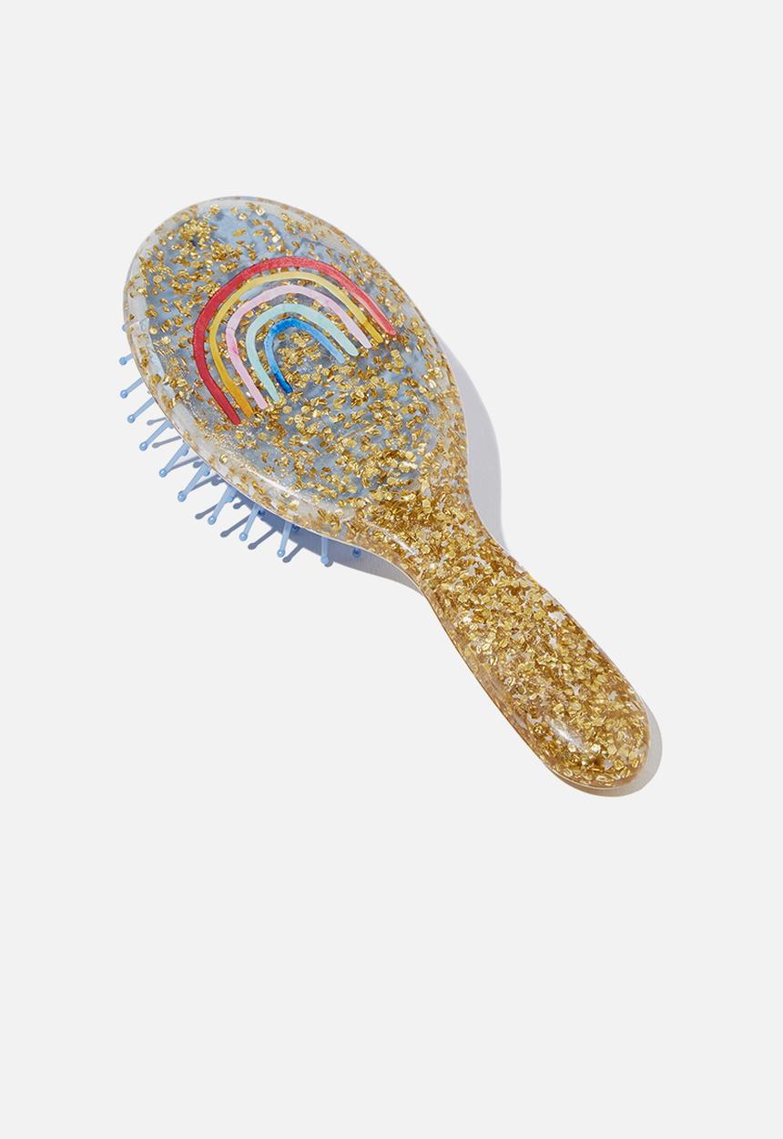 Cotton On - Knot messy hair brush - gold