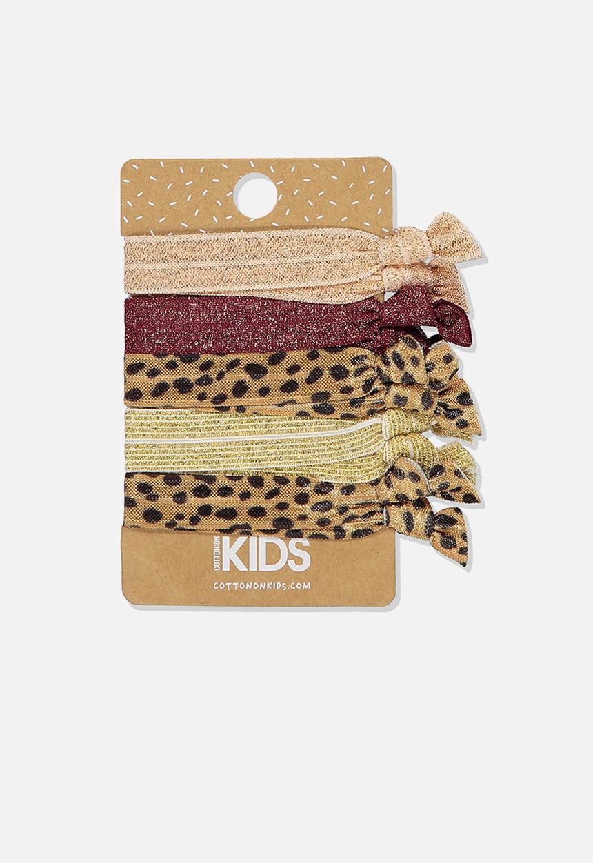 Cotton On - Knot messy hairties - multi