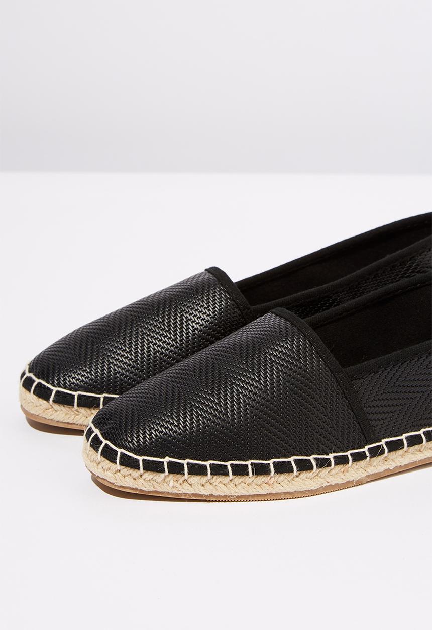 Cotton On - Woven espadrille - black