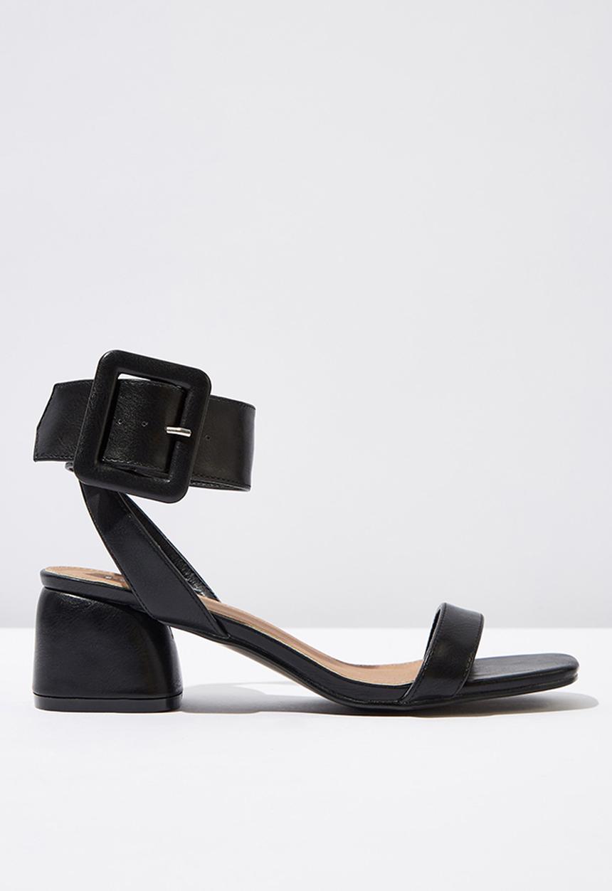Cotton On - Belle buckle sandal - black smooth