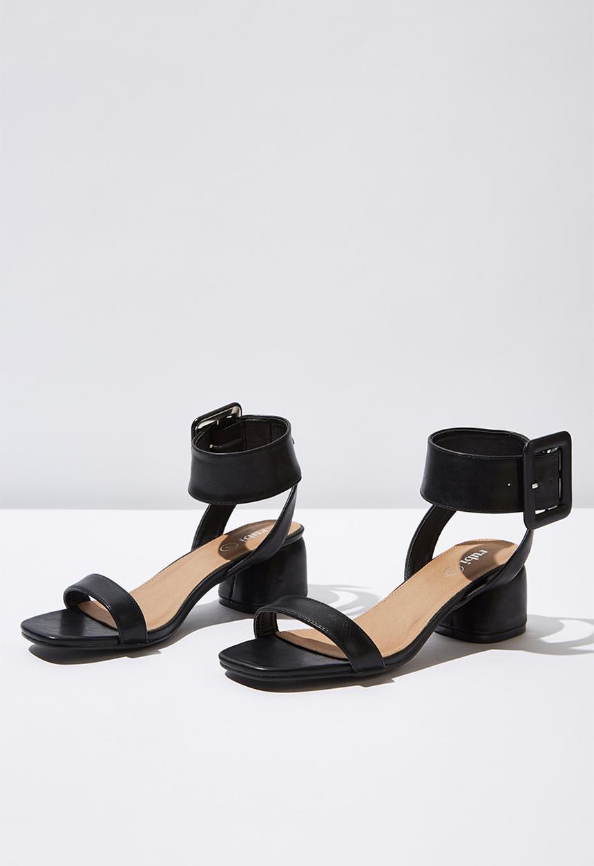 Cotton On - Belle buckle sandal - black smooth
