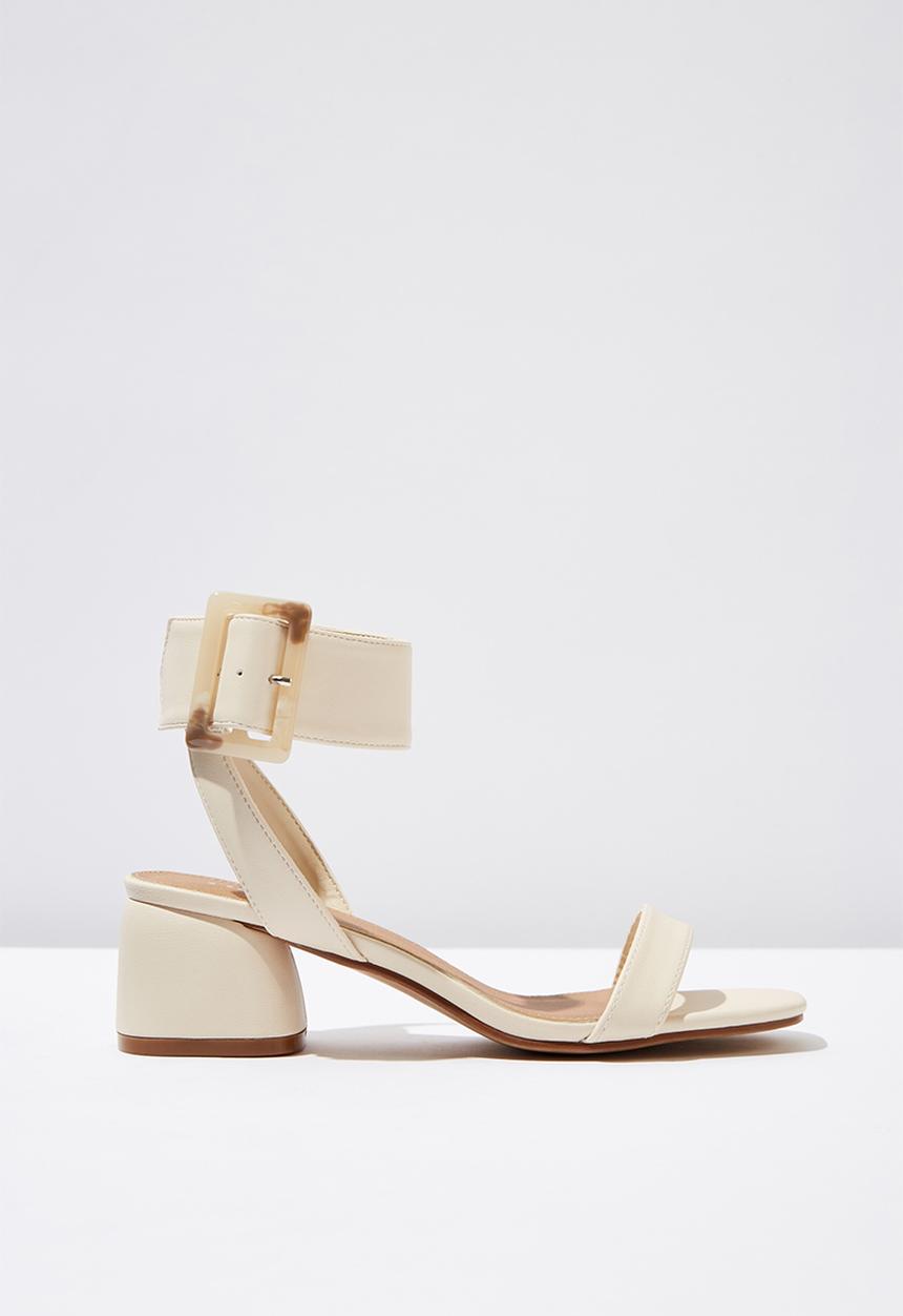 Cotton On - Faux leather buckle sandal - neutral