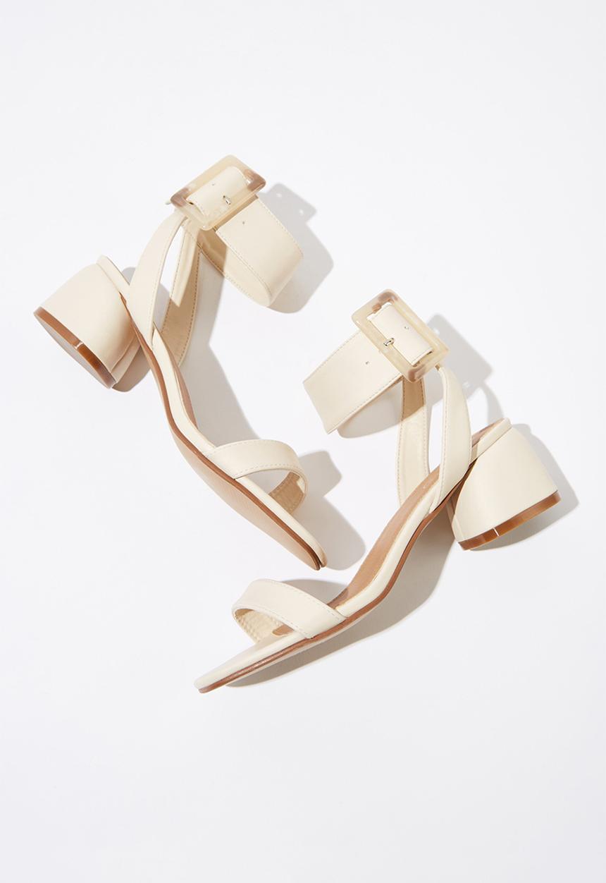 Cotton On - Faux leather buckle sandal - neutral