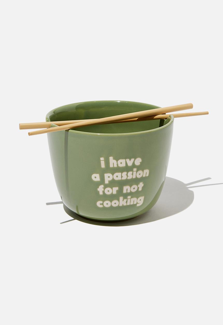 Typo - Novelty noodle bowl - passion not cooking