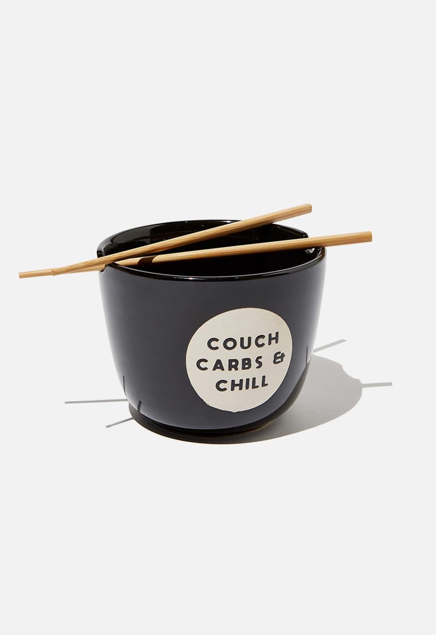 Typo - Novelty noodle bowl - couch carbs & chill