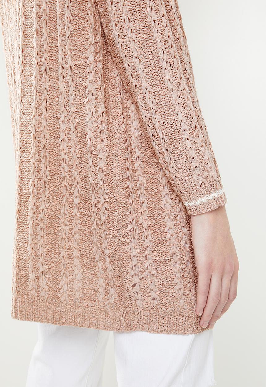 Jacqueline de Yong - Mynte long sleeve cardigan - pink